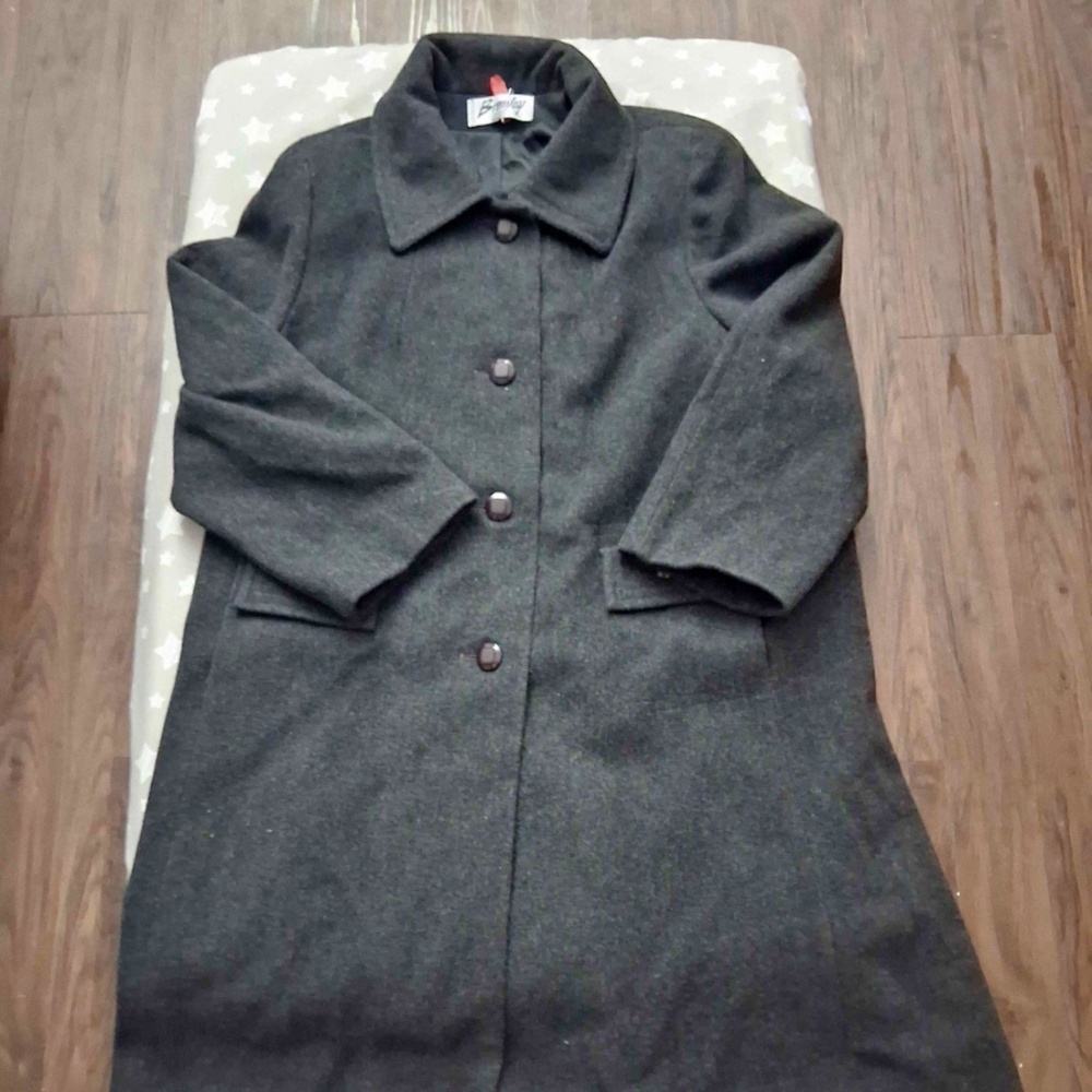 Women’s Vintage Bromley Wool Long Trench Coat